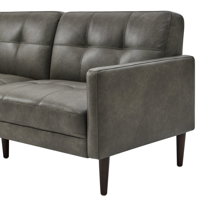 Wade Logan® Bharati Leather Sofa & Reviews | Wayfair